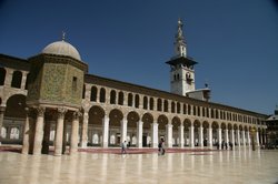 The impressive mosque in Damascus