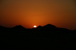 A desert sunset