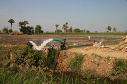 Water irrigation of the fields