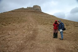 Maz & Martin about to climb Zendan-e Soleiman