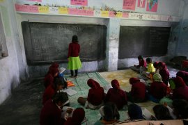 Maths lesson at Udaan residential school