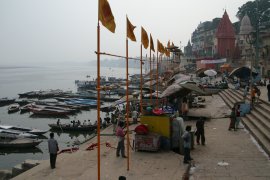 The bathing ghats at Varanasi