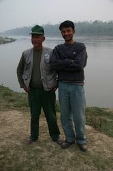Our guides Raj & Deepak, check out the sturdy footwear