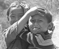 Nepalese Children having fun