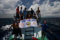 The divers happy after a great trip