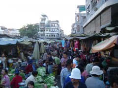 The food market at Phnom Penh