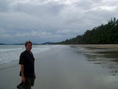 Me on the beach at Laem Mae Phim