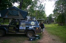 The correct place to camp at Preah Khan