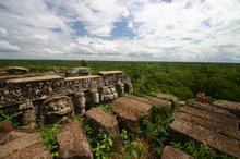Jungle as far as the eye can see on top of Prasat Thom