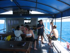 Out on the dive boat with Big Blue Diving