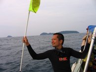 Kwan flagging down rescue
