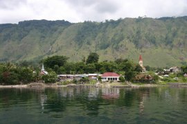 The village of Tomok on Lake Toba