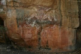 Aboriginal art at Nourlangie Rock