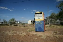 Outback petrol pump