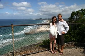 Holly and James at Burleigh Heads