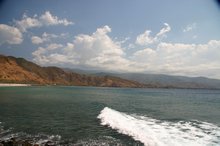Looking across the bay towards Dili