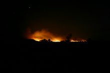 The bush fires by night