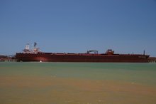 A tanker in Port Hedland