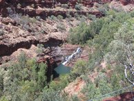 Fortescue Falls - from the top.