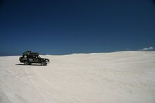 The white sand dunes of the West coast