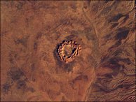 The crater from above!