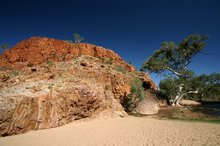 The rugged gorges of the West MacDonnell range